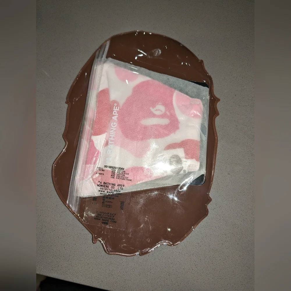 8. NWT A BATHING APE *BAPE* ABC CAMO FACE MASK IN PINK
